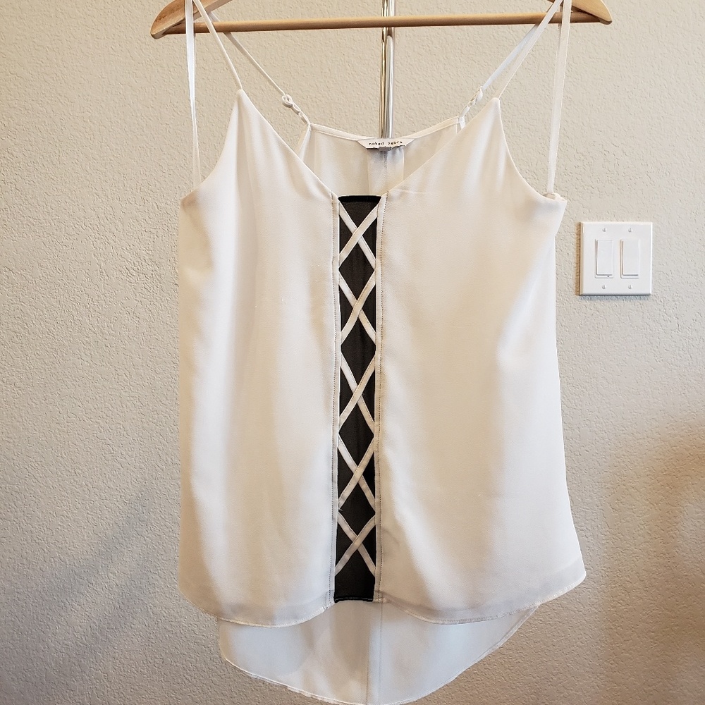 White and strappy tank top